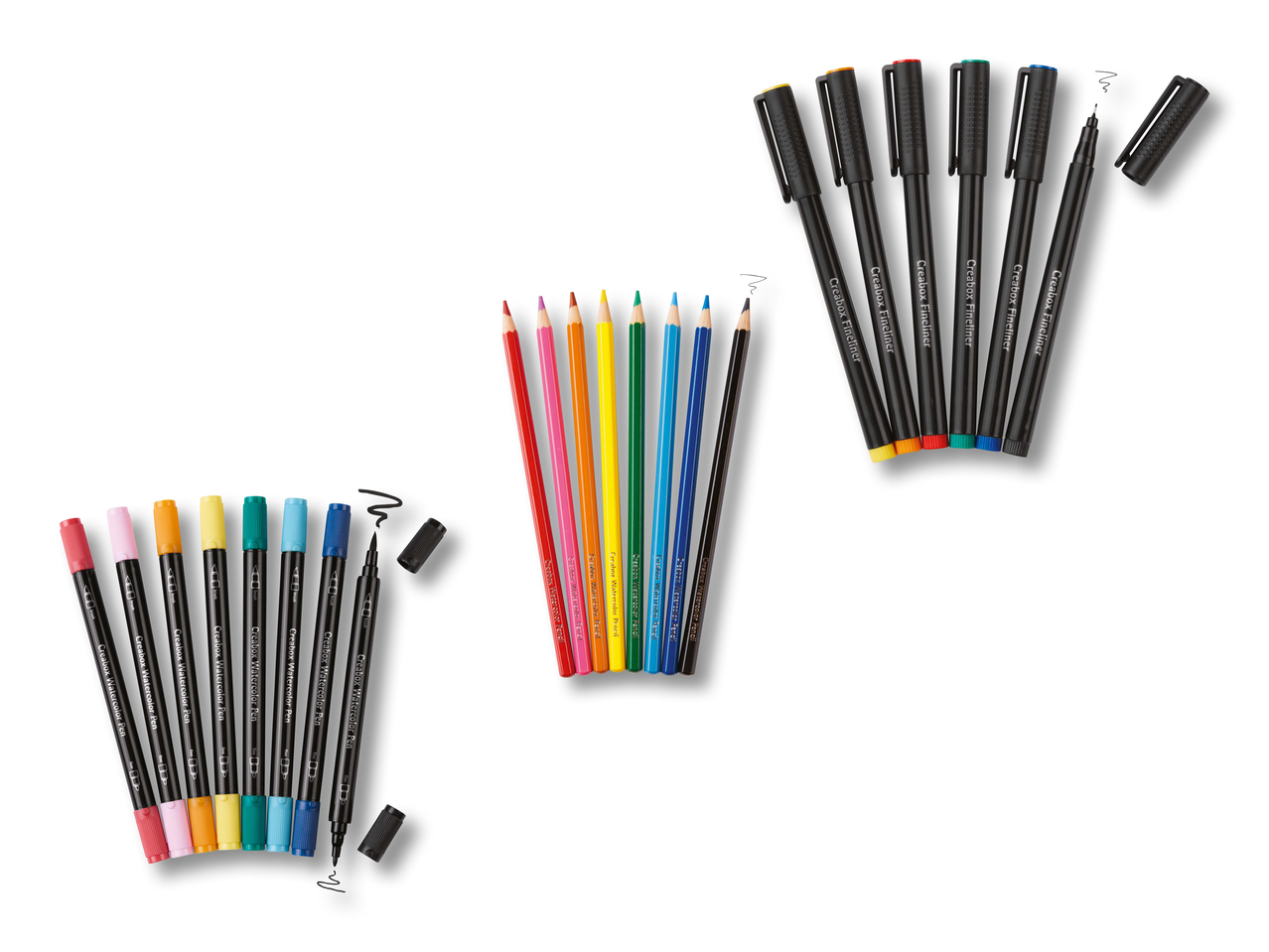 Assortiment de crayons/ feutres