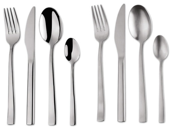 Edelstahl-Besteck-Set, 24-teilig