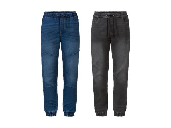 Pantalon de jogging en jean molletoné (action valable uniquement en Suisse alémanique)
