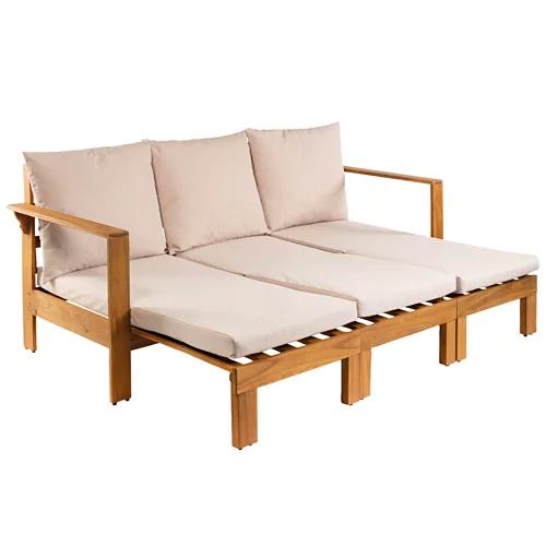 BELAVI Garten-Tagesbett aus Holz