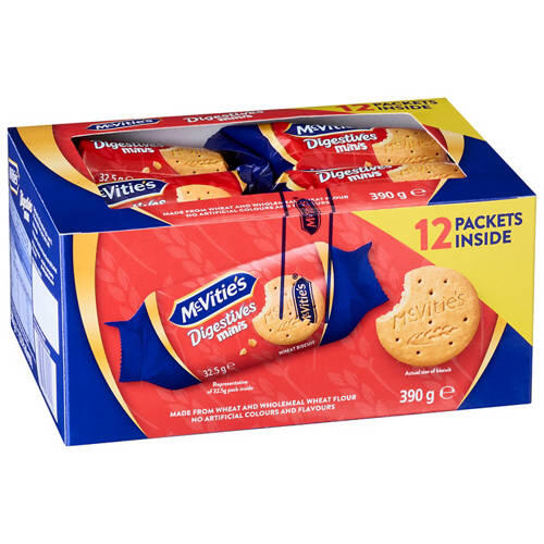 McVitie's Digestives Minis Biscuits 12 pack 390g