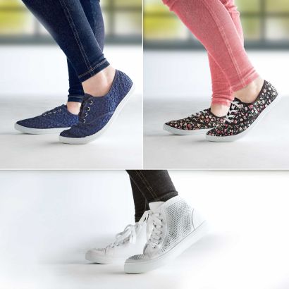 Chaussures en toile pour dames