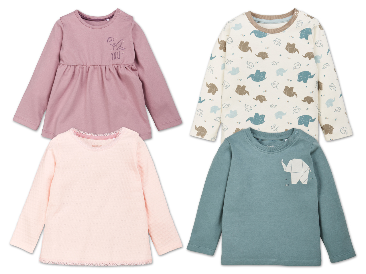 LUPILU(R)PURE COLLECTION Baby Langarmshirt1