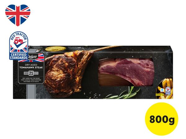 Deluxe 21-Day Dry-Aged British Beef Tomahawk Steak