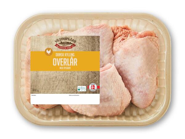 Danske kyllingeoverlår, -underlår eller kyllingebrysttern