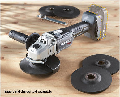 20V Brushless Angle Grinder Skin with Accessories