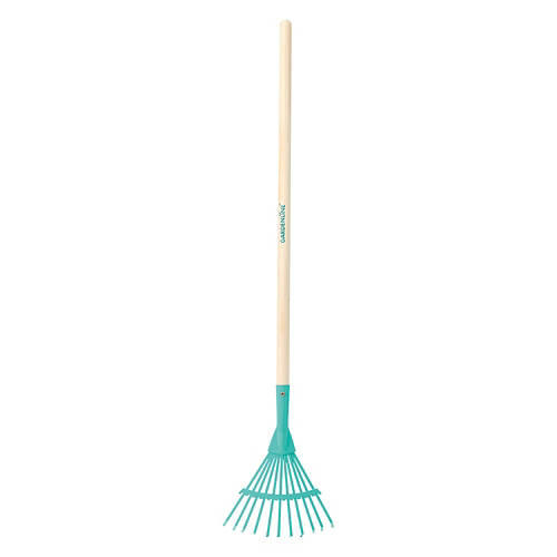 Childrens Gardening Tool - Leaf Rake, Turquoise