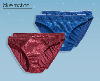 BLUE MOTION Damen-Spitzen-Slip, Doppelpkg.