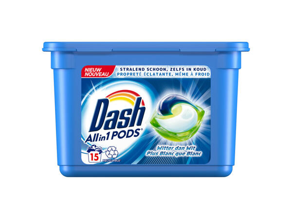 Capsules de lessive tout-en-un Dash et adoucissant Lenor