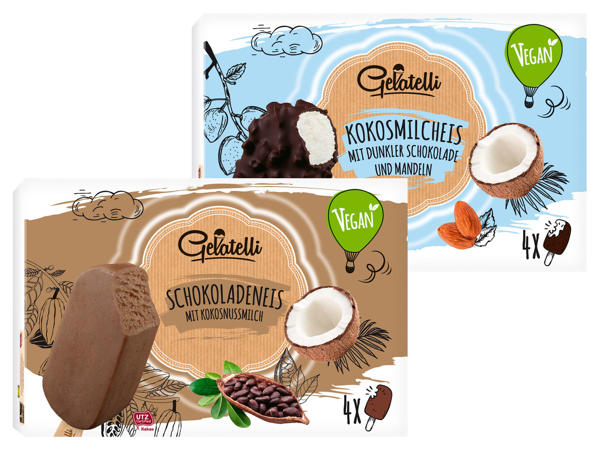 GELATELLI Veganes Stieleis