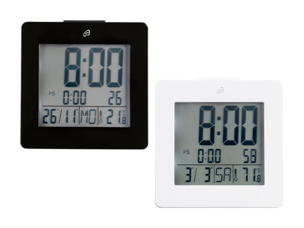 AURIOL(R) Radiostyret LCD-vækkeur