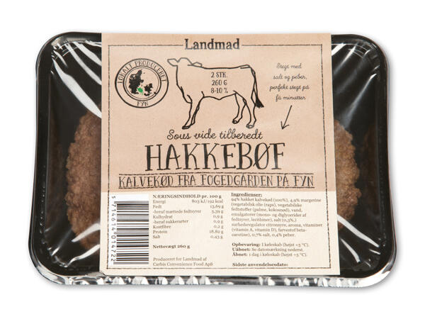 Sous vide hakkebøffer