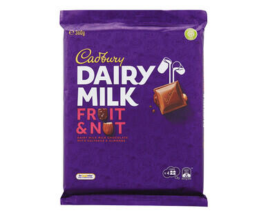 Cadbury Dairy Milk Fruit & Nut Chocolate Block 360g