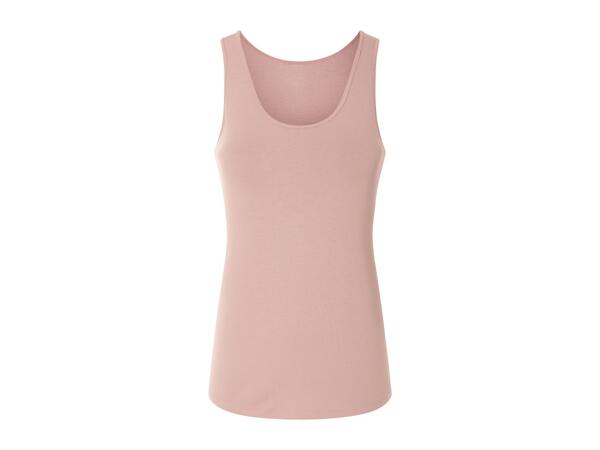 Esmara Ladies' Pink & Beige Vest Tops - 3 Pack