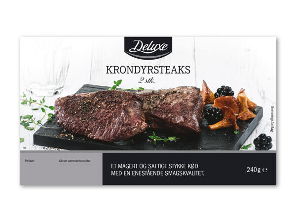 Krondyrsteaks