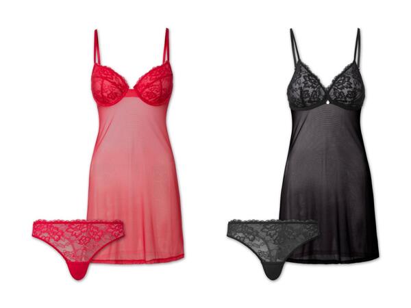 Damen Negligé-Set, 2-teilig