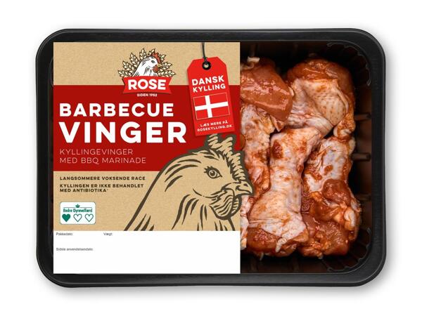 Kyllingevinger eller vinger med BBQ