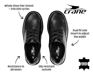 Lace Up Leather School Shoes
