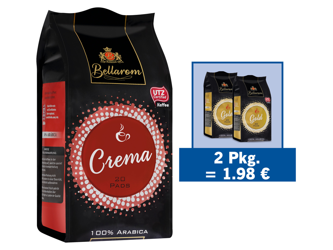 Bellarom Kaffeepads Crema Oder Gold Lidl Sterreich Archiv Werbeangebote