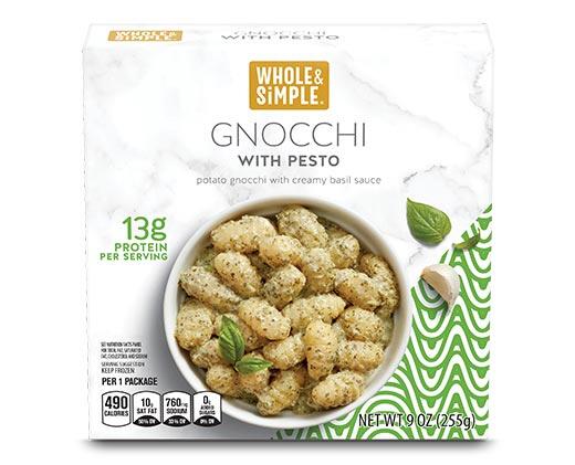Whole & Simple Pesto Gnocchi or Fusilli