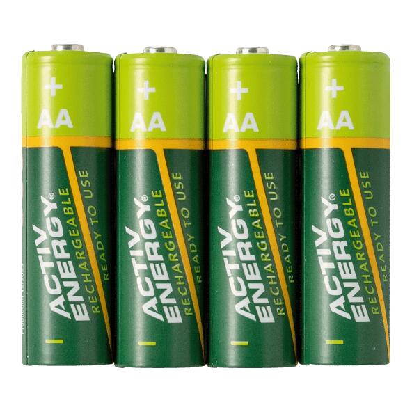 ACTIV ENERGY(R) 				Aufladbare Batterien, 4 St.