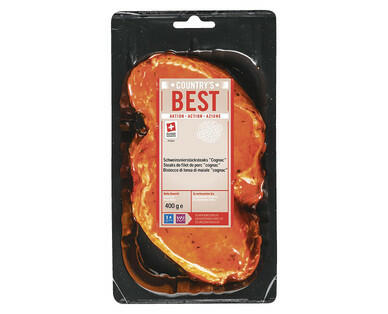 COUNTRY'S BEST 
 SCHWEINSNIER-STÜCKSTEAK COGNAC