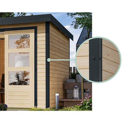 Gartenhaus 19mm Hybrid Modern Anthrazit