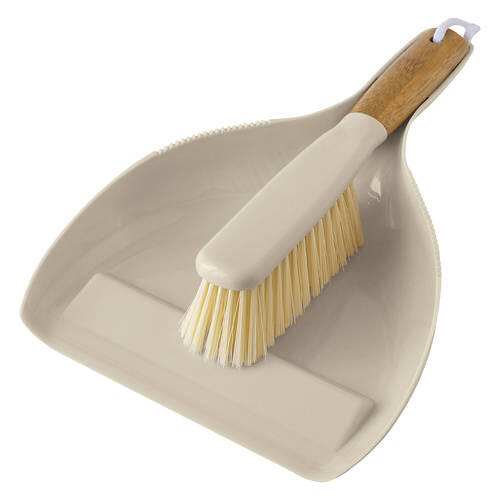 Premium Dustpan and Brush Set, Beige