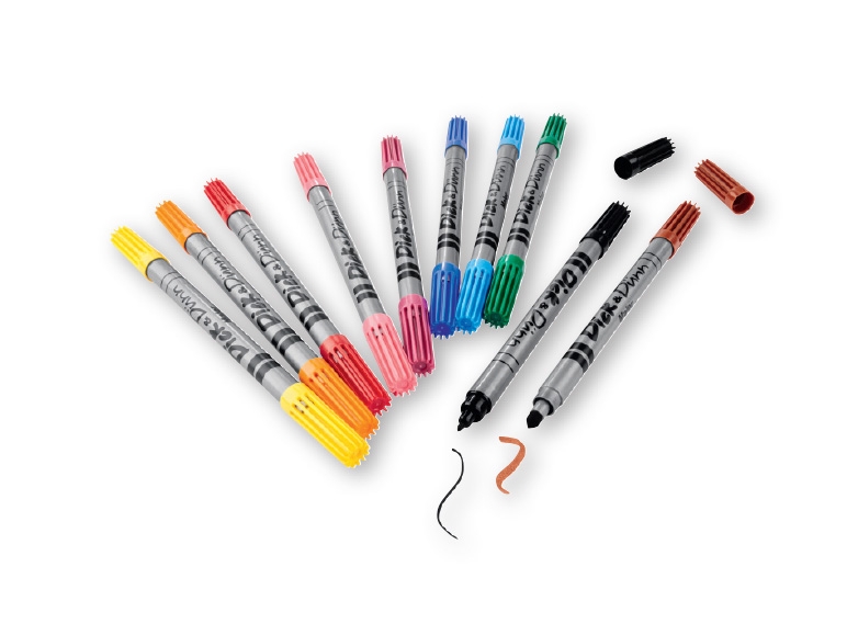 UNITED OFFICE KIDS(R) Double-Ended Felt-Tip Pens