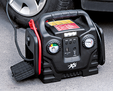 Démarreur de voiture avec compresseur AUTO XS