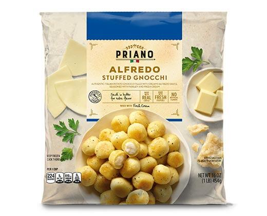 Priano 
 Alfredo or Tomato Basil Stuffed Gnocchi