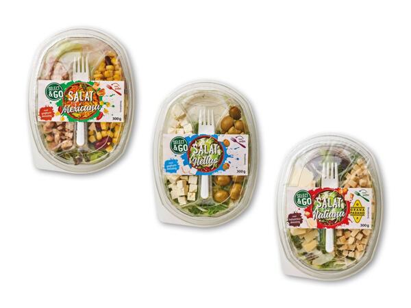 Salatblanding med dressing