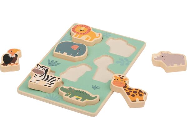 Dřevěná puzzle zvířátka