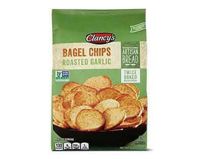 Clancy's 
 Roasted Garlic or Sea Salt Bagel Chips
