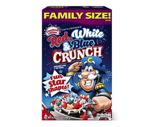 Cap'n Crunch's 
 Red, White and Blue Crunch Cereal