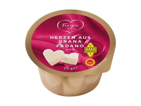 Herzen aus Grana Padano