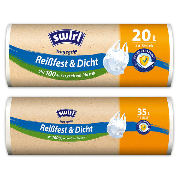 Müllbeutel mit Tragegriff