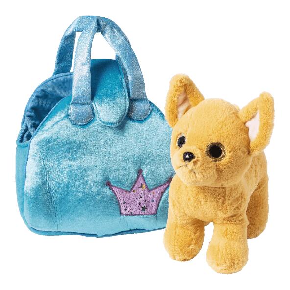 Peluche en sac de voyage