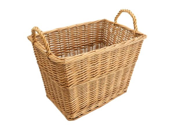 Candlelight Wicker Log Basket