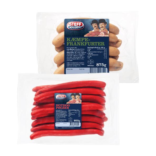 STEFF HOULBERG 	 				Kæmpe-frankfurtere eller hotdogpølser