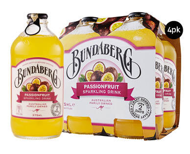 Bundaberg Brewed Passionfruit Drink 4 x 375ml