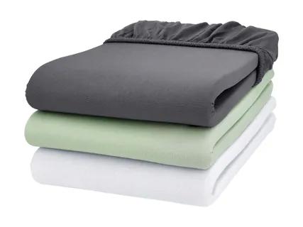 LIVARNO Single Jersey Fitted Sheet
