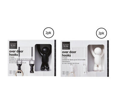 Over The Door Hooks or Squeegee