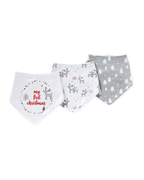 1st Christmas Dribble Bibs