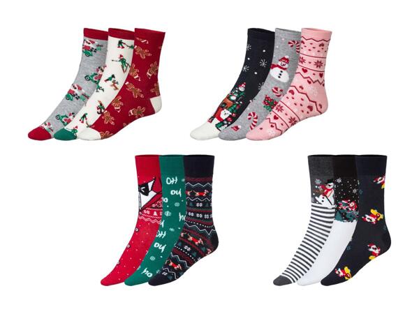 Chaussettes de Noël, 3 paires