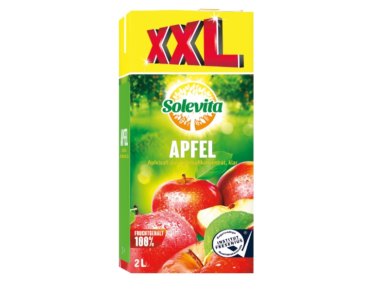 SOLEVITA Apfelsaft 1,5 l + 0,5 l gratis