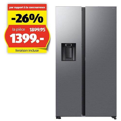 SAMSUNG Réfrigérateur américain RS5000 FC, 640 litres, WiFi, aspect acier inoxydable
