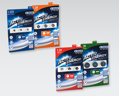 ACTIV ENERGY(R) Knopfzellen-Batterien