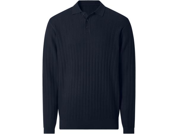 Men's Long Sleeve Polo Jumper