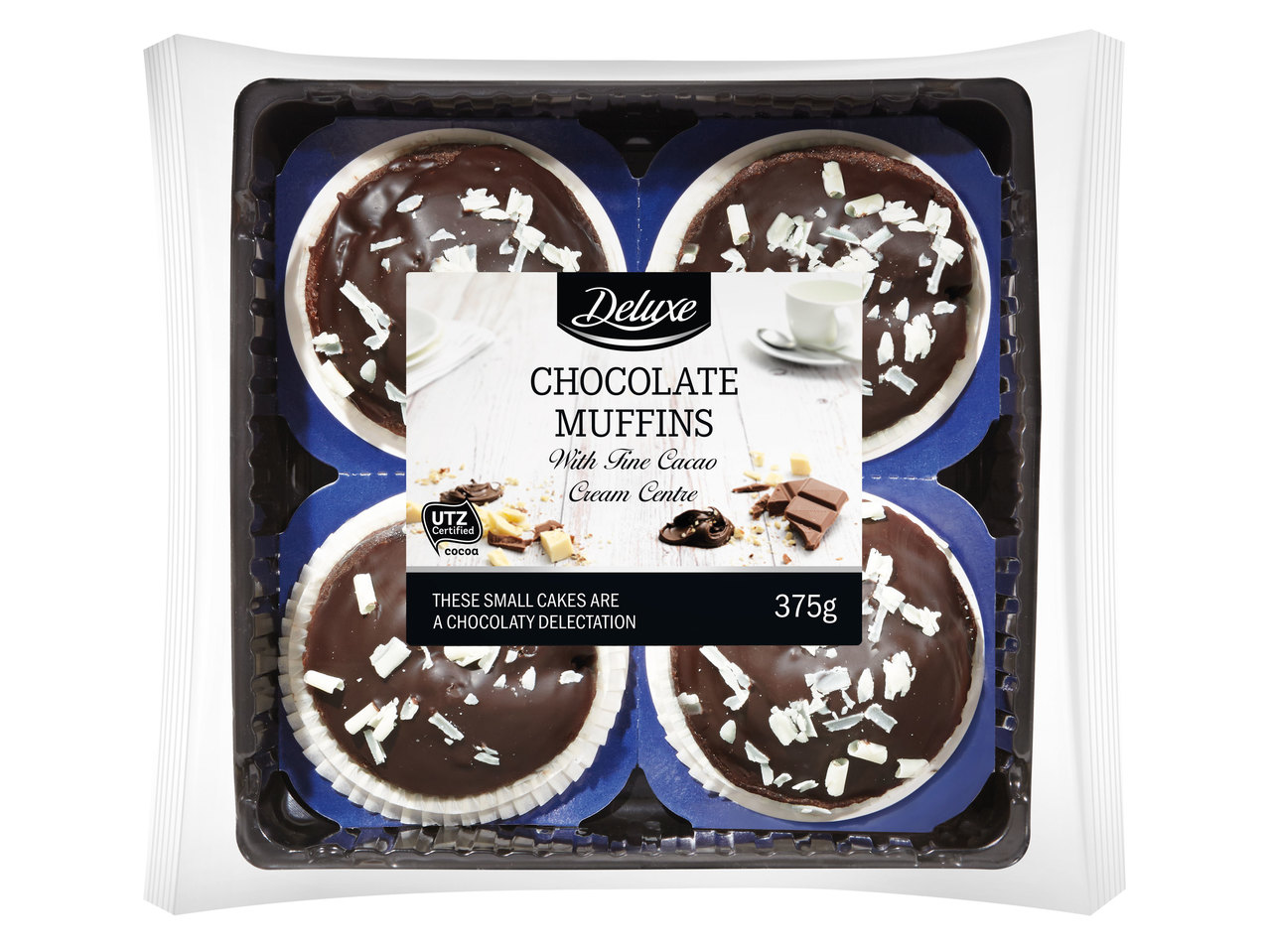 DELUXE Schokomuffins mit Kakaocreme